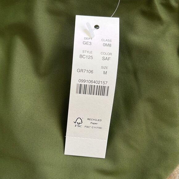 J Crew Curved Waist Bikini Bottom Medium Green‎ - Picture 5 of 9